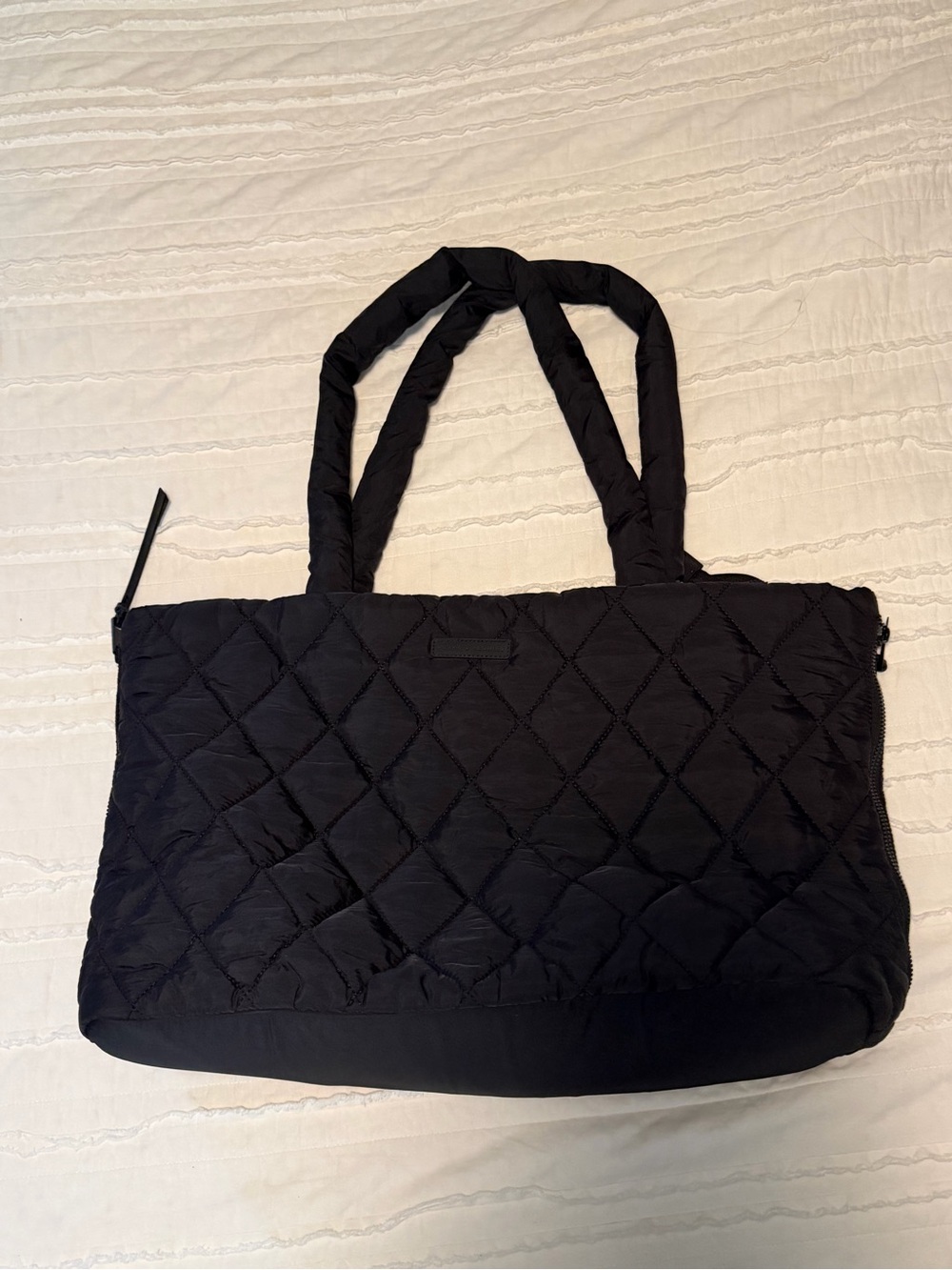 Poppy & Peonies Black Tote It Bag - NWOT